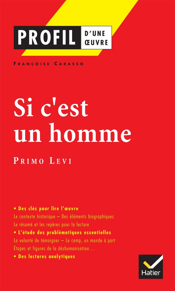 Si c'est un homme de Primo Lévi