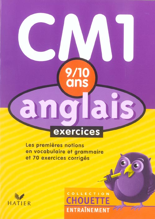 Chouette entraînement : anglais ; CM1 ; exercices ; 9/10 ans