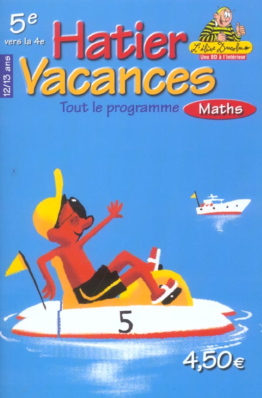 Hatier vacances : mathematiques 5eme/4eme