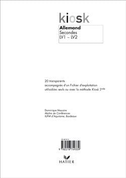 KIOSK : allemand ; 2nde ; transparents (édition 2004)