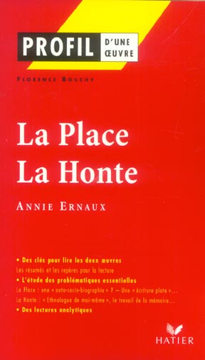 La place ; la honte d'Annie Ernaux