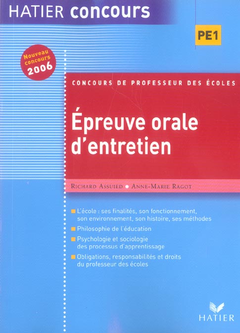 Epreuve orale d'entretien