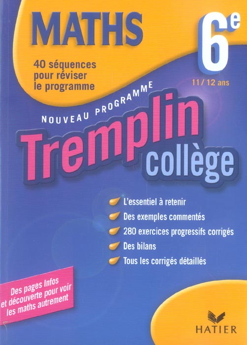 Mathematiques 6eme (édition 2005)