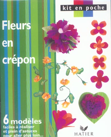Fleurs en crépon