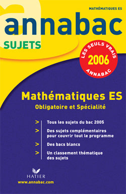 ANNABAC SUJETS Tome 4 (édition 2006)