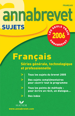 ANNABREVET SUJETS Tome 1 (édition 2006)