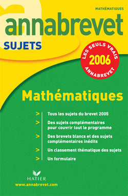 ANNABREVET SUJETS Tome 3 (édition 2006)