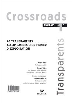 Crossroads anglais 1re - transparents, edition 2005