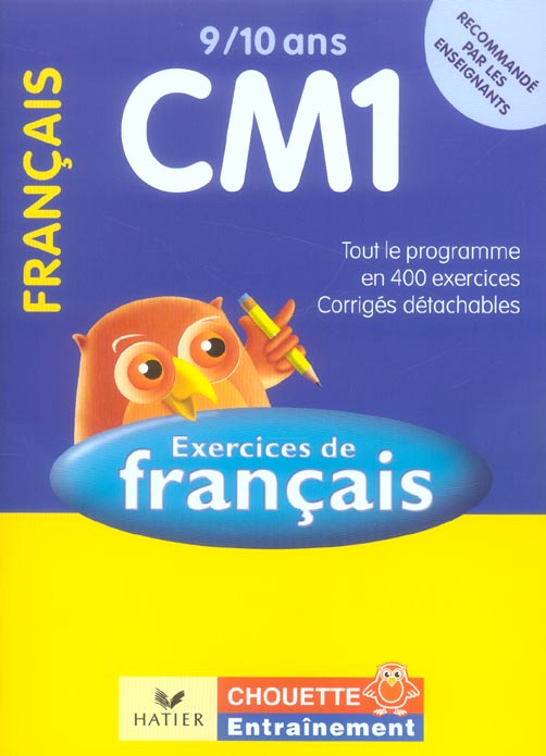Chouette entraînement : français ; CM1 ; 9/10 ans