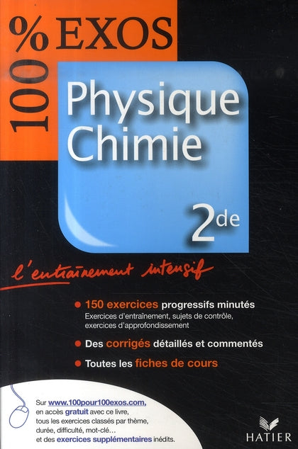 100% EXOS : physique-chimie ; 2nde (édition 2007)