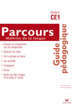 PARCOURS : maîtrise de la langue ; CE1 ; cycle 2 ; guide pédagogique