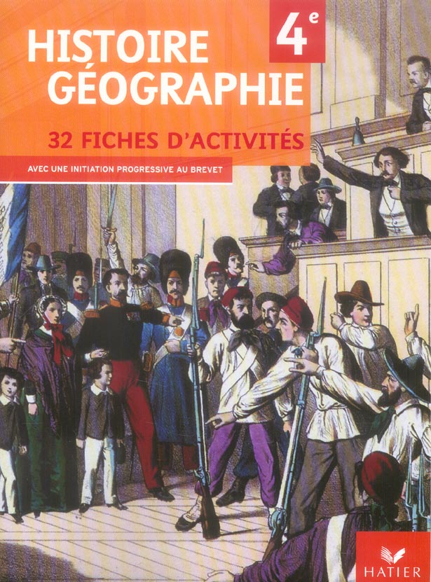 Histoire, géographie ; 4ème ; fiches d'activités (édition 2006)