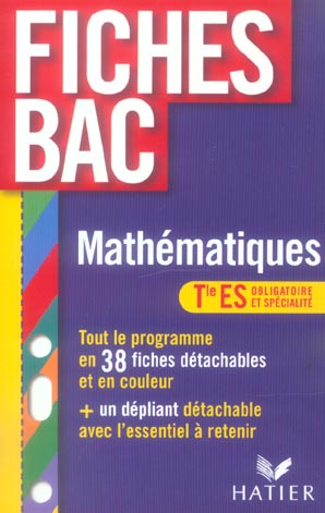 Fiches bac Tome 13 : obligatoire et specialite