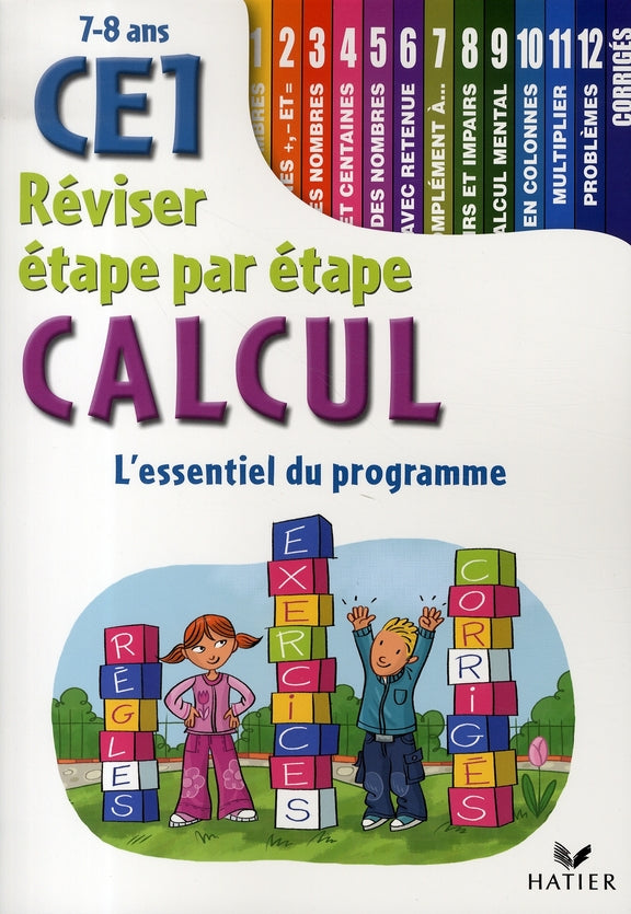 Réviser étape par étape ; calcul ; ce1
