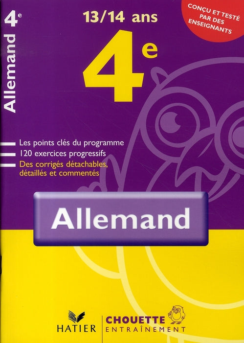 Chouette entraînement : allemand ; 4ème (édition 2007)