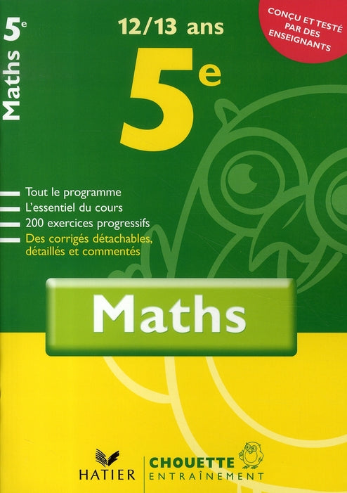 Chouette entraînement : mathématiques ; 5ème (édition 2007)