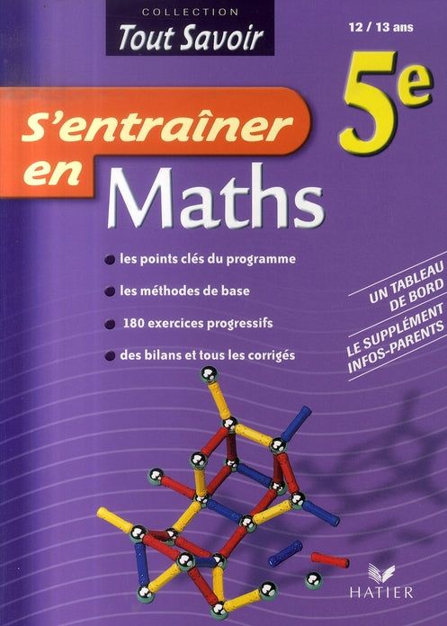 Tout savoir : s'entraîner en mathématiques ; 5ème ; cahier d'activités