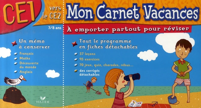 MON CARNET VACANCES : du CE1 vers le CE2