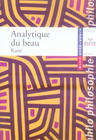 Analytique du beau