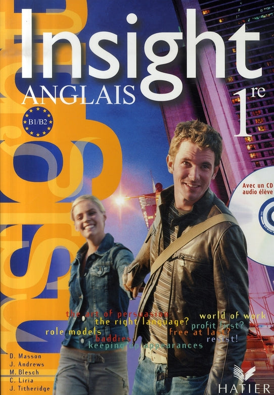 Anglais ; 1ère ; livre de l'élève (édition 2007)