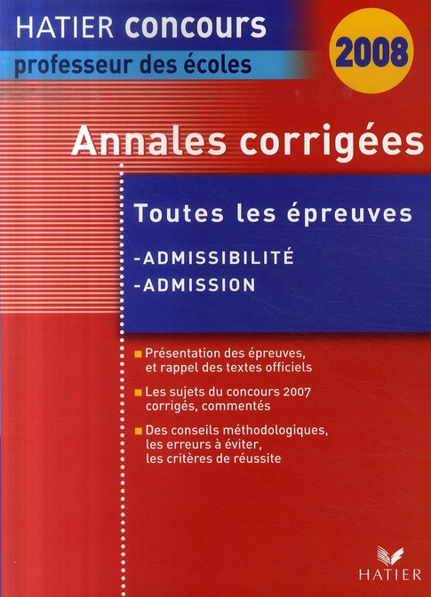 Annales CRPE (édition 2008)