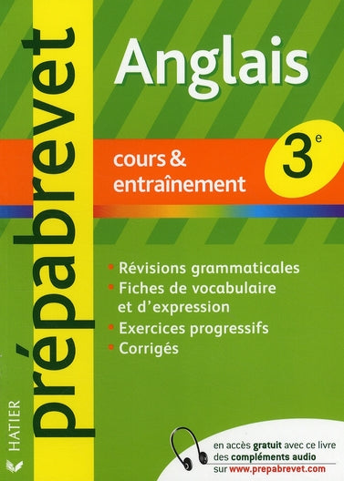 Prépabrevet cours & entraînement : anglais ; 3ème