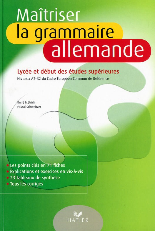 Maîtriser grammaire allemande