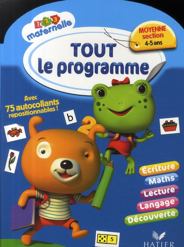 Tout le programme ; moyenne section maternelle