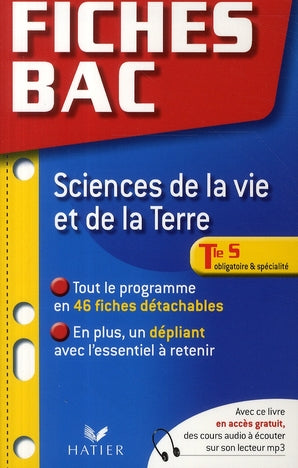 PREPABAC EXAMENS Tome 10 : fiches bac ; terminale S ; sciences de la vie et de la terre