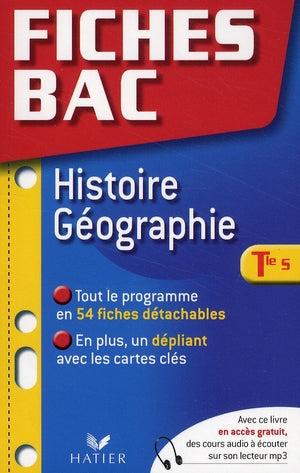 Fiches bac Tome 4 : histoire/géographie ; terminale S