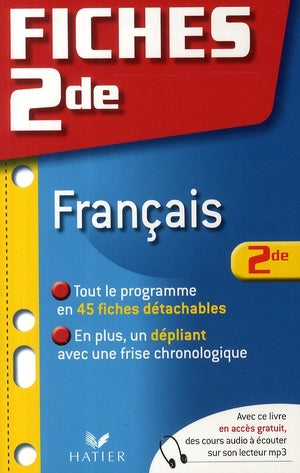 PREPABAC EXAMENS Tome 20 : fiches bac ; français ; 2nde