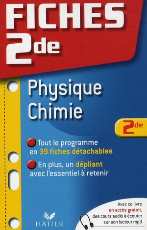 PREPABAC EXAMENS Tome 23 : fiches bac ; physique/chimie ; 2nde