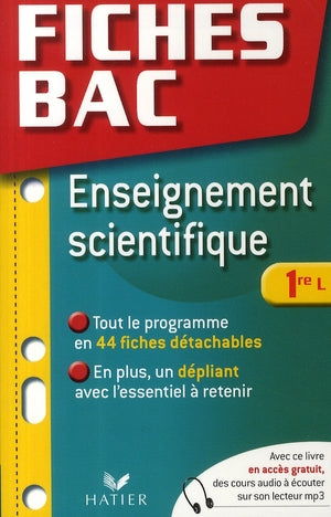 PREPABAC EXAMENS Tome 18 : fiches bac ; enseignement scientifique ; 1ère L