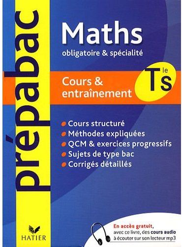 Maths ; terminale S ; enseignement obligatoire et spécialité