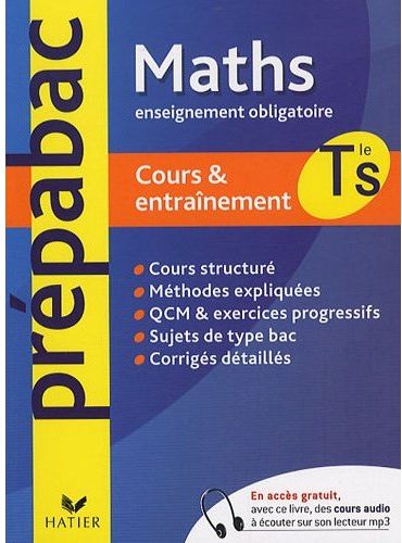 Maths ; terminale S ; enseignement obligatoire