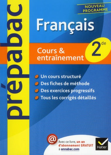 Prépabac cours & entraînement : français ; 2nde