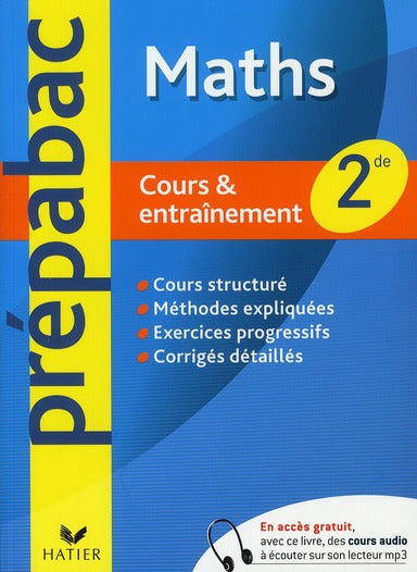 Prépabac : maths ; 2nde ; cours et entraînement