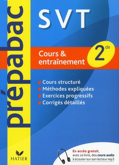 Prépabac : sciences de la vie et de la terre ; 2nde ; cours et entraînement