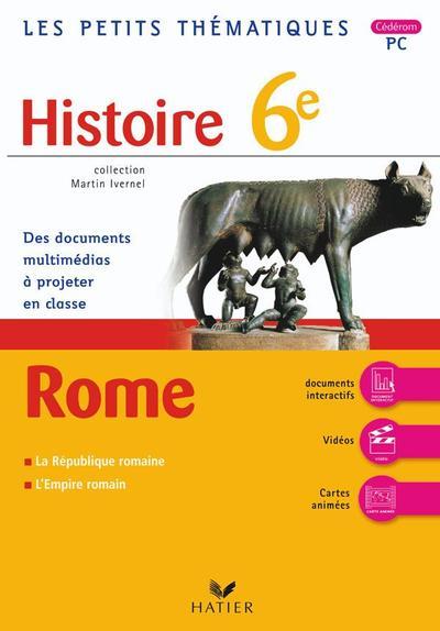 Histoire ; 6ème ; Rome