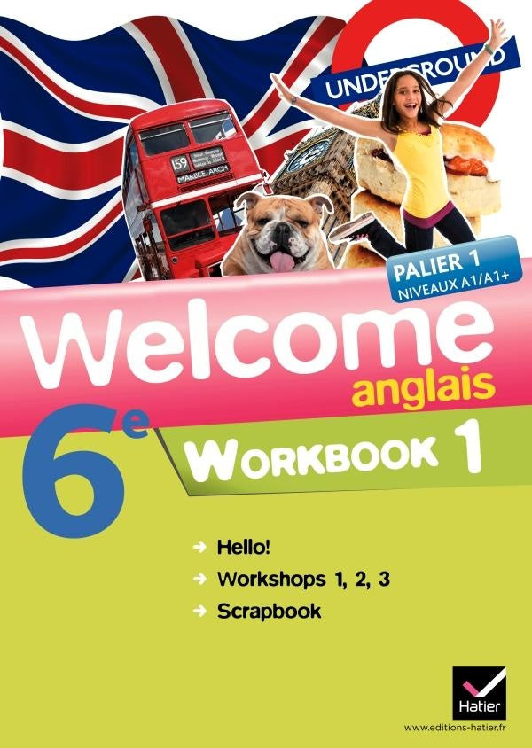 Welcome : anglais ; 6ème ; workbook en 2 volumes