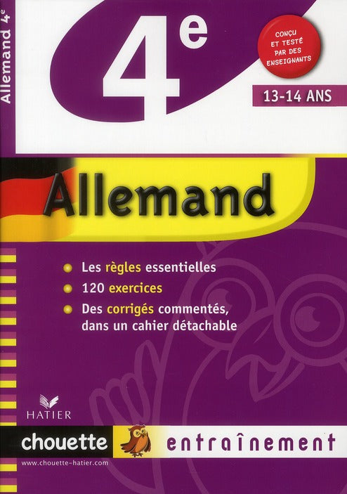 Chouette entraînement : allemand ; 4ème