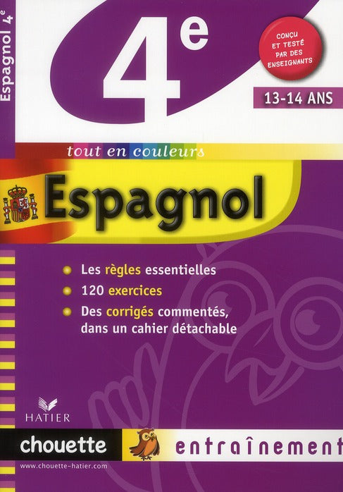 Chouette entraînement : espagnol ; 4ème ; niveau A1/A2
