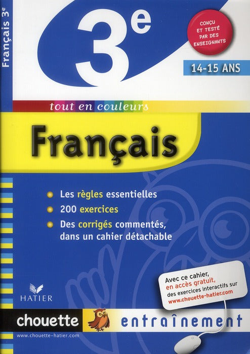 Chouette entraînement : français ; 3ème (édition 2010)
