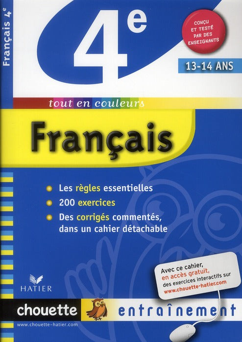 Chouette entraînement : français ; 4ème (édition 2010)