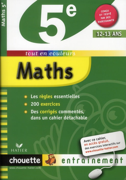 Chouette entraînement : maths ; 5ème (édition 2010)