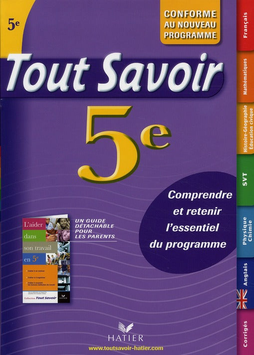 Tout savoir : 5ème
