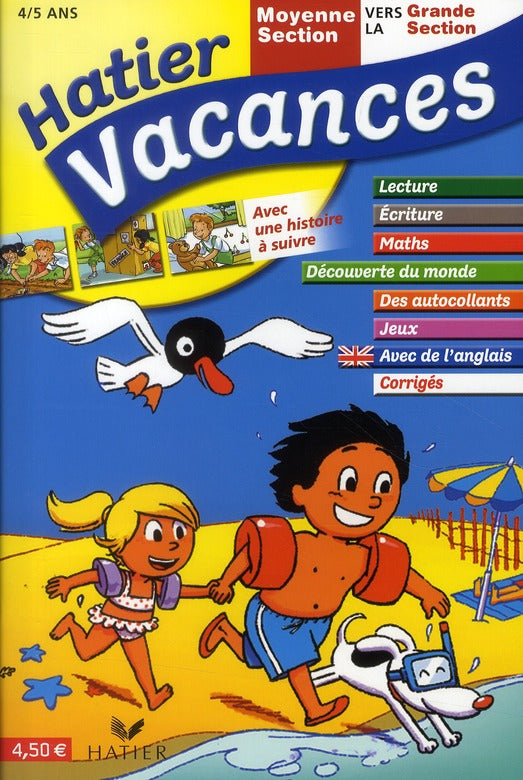 Hatier vacances : maternelle ; moyenne section vers la grande section ; 4/5 ans