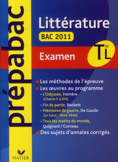 Prépabac : littérature ; terminale L