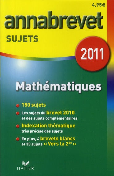 ANNABREVET SUJETS Tome 2 : mathématiques