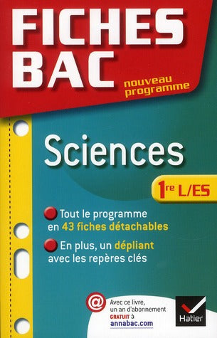 Fiches bac Tome 17 : sciences ; 1ère L/ES